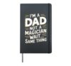 Father's Day Designs for Dad Hardcover Journal, Black