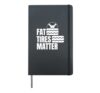 Fat Tires Matte Tyre Dealer Tyre Wheels Rims Workshop Hardcover Journal, Black