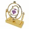 Fauitay Celestial Orbit Perpetual Motion Pendulum, 3D Kinetic Art Desk Decor Battery Powered Space for Home Office, Teaching Model
