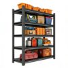 fautostary 5-Tier Storage Rack 2000lbs Adjustable Heavy Duty Black