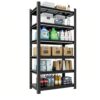 fautostary 6-Tier Storage Rack 82" Adjustable Shelves Heavy Duty Black