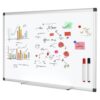 Fautostary Magnetic Dry Erase Board with Aluminum Frame Whiteboard