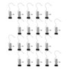 FAVOMOTO 40pcs Stainless Steel Laundry Clips for Clothes and Hats, Space-Saving Hook with Smooth Surface for Easy Organization in Bathrooms and Closet Rods, Sturdy Metal and Rubber Design