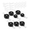 FAVOMOTO Physics Pulley Block Set Physics Education Tool with Single and Double Pulleys Sturdy Iron and Plastic Construction with Cotton Rope for Classroom Experiments for Students