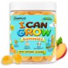 Fawelo I CAN Grow, Growth Gummies for Kids | Center-Filled Nutrition with Amino Acids, Botanicals, Vitamin D3, K2 & Calcium | Sugar Free Peach Flavor for Children Ages 2-9 | 60 Gummies
