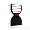 FCXJTU Digital Hourglass Timer, Sand Timer Rechargeable Visual Pomodoro Timers with On/Off Alarm Volume & LED Display, Desk Flip Timer for Study,Work, Kitchen (White)