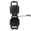 Fdit Stuffed Waffle Iron Non Stick 5.1 Inch Waffle Maker with 800W Double Sided Heating and Adjustable Control for Stuffed Waffles Fillings (US Plug 110V)