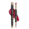 fdsmall 2 in 1 Lip Liner Lipstick, Waterproof Dual Ended Lip Liner and Lipstick Pencil, Long Lasting Smooth Lipliner Pen Retro Red Non Transfer Lip Makeup Cosmetic