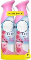 Febrezee Odor-Fighting Air Freshener, April Fresh, Air Spray, Air Freshener Mist, 8.8 Ounce - 2 Count (Pack of 1) (April Fresh)