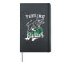 Feeling Bullish Stock Market Trader Investor Hardcover Journal, Black