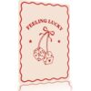 Feeling Lucky Heart Dice Bow Metal Sign Suitable for Living Room Bedroom Game Room Coffee Shop Bar Wall Decor 12X8in