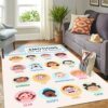 Feelings Chart Area Rug, Classroom Rug, Mental Health, Calming Corner Carpet for Class, Anti-Skid Fluffy Emotions Rugs for Nursery School Décor (How are You Feeling?, 5' x 8' (Rectangular))