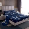 Feelyou Boys Ice Hockey Bed Sheets Full Size Sports Hockey Pucks Print Sheets Set for Kids Teens Girls Ball Gamer Decorations Bedding Set Blue Fitted Sheet Set Bedroom All Season 2 Pillowcases