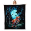 Feelyou Dinosaur Sherpa Throw Blanket for Couch Jungle Dino Super Soft Cozy Fleece Wild Animal Blanket for Winter, Plush Throw Twin 60"x80" All Season