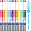 Feifeiya 16 Pcs Beadable Mechanical Pencils Set Colored Mini Beadable Pencils with Lead Refills for Writing Drawing Sketching DIY Crafting Gift for Employee Staff Coworker