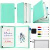Feifeiya 6 Sides Dry Erase Notebook Portable White Board 9"x6"(a5) Travel Dry Erase White Board Notebook Foldable Anti-ghosting Surface for Office, School, Study, Travel & Business Meeting Planning