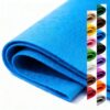 FEIYAUMI Felt Fabric 36'' X 36'' Large Felt Sheets Stiff Craft Felt by The Yard for DIY Crafts Letter Coaster Flower Ornament Sewing Party Decoration Christmas Supplies Nonwoven (Blue)