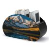FekiLoot PU Remote Control Holder, Desktop Organizer with 5 Compartment