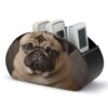FekiLoot PU Remote Control Holder, Desktop Organizer with 5 Compartment