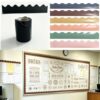 FeliPlan Bulletin Board Borders Boho and Black Classroom Borders for Bulletin Board