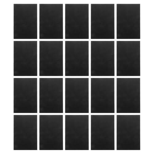 FELTECHELECTR 20pcs Black Rectangular Foam Display Boards 11.9x7.9 Inch Lightweight Art Project Mounting Panels with Smooth Texture and Precision-cut Edges for Office and School Presentation