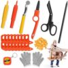FEMBW Cardboard Construction Kit – 150 PCS DIY STEM Craft Set with Kid-Safe Cardboard Cutter,Safe Serrated Cutter & Tools for Creative Projects, School, Home, Team Activities, Ages 5+