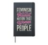 Feminism Radical Notion That Women Are People Equality Day Hardcover Journal, Black