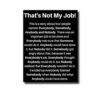 Fenglwall Thats Not My Job Inspirational Office Wall Art Motivational Typography Canvas Print Quotes Poster for Home Office Decor (001,20 * 30in)