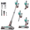 fenhua Cordless Vacuum for Home, Powerful Stick Vacuum Cleaner with Rechargeable Battery, 6-in-1 Lightweight Handheld Vacuum, 45 Mins Runtime for Hardfloor & Carpets Pet Hair