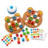 FENNIDICE Shape Matching Game for Kids 3+, Fast-Paced Family Board Game with Bell, 2-Player Pattern Matching Game, Parent-Child Learning Toy for Focus, Observation & Hand-Eye Coordination