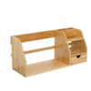 FENOKD Book Shelf Desktop Layered Bookshelf Bookcase Desktop Storage Rack with 1 Drawers Suitable Display Stand for Office Living Room Bedroom and Bathroom Shelves for Living Ro