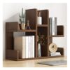 FENOKD Book Shelf Simple Desktop Bookshelf Bookcase Mountain-Shaped Multi-Layer Shelf Display Rack Can Be Used for Small Bookshelves Storage Rack Cosmetic Boxes. Shelves for Liv