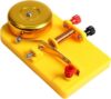 FENOKD Electric Bell Experiment Model Electromagnetic Demonstrator Physics Circuit Teaching Aid Elementary Middle School Classroom Science Educational Tool Lab Electromagnetism