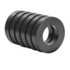 Ferrite Donut Magnets with Hole,OD50 x ID25 x 8mm Ferrite Ring Magnets with Holes,Round Disc Ceramic Ring Magnet for Crafts DIY Science Projects Classroom Laboratory - 6 Pack