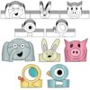 Feuid Gniea Elephant Pig Coloring Crowns - Back to School Gift 50 Packs Cute Animal Cartoon Pigeon Duck Book Character Paper Crown DIY Crafts Party Hats for Kids Students Classroom Celebration Decor