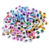 FewNvWa 308 Pieces Wiggle Eyes Doll DIY Crafts Supplies Embellishments Scrapbooking Self Suitable for Children Activities School Projects