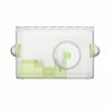 FewNvWa Hamster Cage Acrylic Clear Enclosure Stackable Habitat Starter Accessories Kit Suitable for Hamster Observation Family Room, Green, 1-Layer Large Wheel