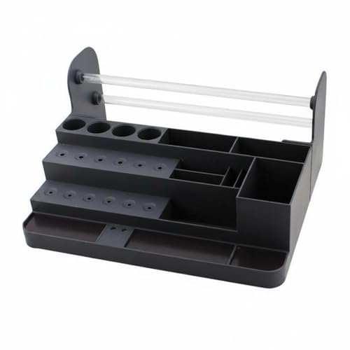 FewNvWa Phone Repair Stand Workbench Organizer Tool Rack Holder Screwdriver Storage With Multi Tier Design And Suitable for phone repair kiosks electronics counters, Dark Gray, Color Box