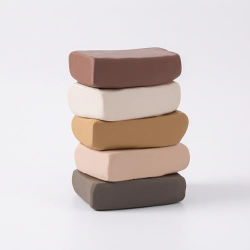 FewNvWa Pottery Modeling Clay Moldable Soft Material No Bake Requirement Easy Tool Application Fosters Artistic Skills Suitable for Creative DIY Projects School Art Professional Workshops