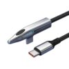 FGDTREE 240W Fast Charging Cord Angled Type C Charging Fast Alloy Nylon Braided Cable Enhances Durability