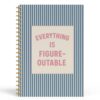 FGFK Everything Is Figureoutable Spiral Notebook Journal,5.5x8.3 Inch