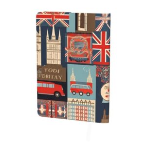 FHEDVBN Leather A5 Notebook Cover – Refillable Journal Cover 9 x 6.5 Inch