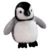 FIAEUGZKM Cute Soft Fluffy Penguin Plush Toy, 11.8" Adorable Penguin Stuffed Animal Gift for Boys Girls Holiday Decor, Gray and White