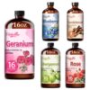 Fidelissima Natural Essential Oil Set,5 Scents Gift Kit–Geranium,Blueberry,Sandalwood,Bergamot,Rose,Fragrance Oil for Diffuser,Candle Soap Making,Personal Care with Glass Dropper