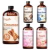 Fidelissima Natural Essential Oil Set,5 Scents Gift Kit –Cinnamon,Coconut,Ocean Breeze,Cherry Blossom,Peach,Fragrance Oil for Diffuser,Candle Soap Making,Personal Care with Glass Dropper