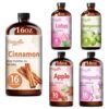 Fidelissima Natural Essential Oil Set,5 Scents Gift Kit –Cinnamon,Bergamot,Lotus,AppleFresh,Magnolia,Fragrance Oil for Diffuser,Candle Soap Making,Personal Care with Glass Dropper