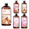 Fidelissima Natural Essential Oil Set,5 Scents Gift Kit –Cinnamon,AppleFresh,Cinnamon,Lily,Lotus,Fragrance Oil for Diffuser,Candle Soap Making,Personal Care with Glass Dropper
