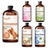 Fidelissima Natural Essential Oil Set,5 Scents Gift Kit –Cinnamon,Cherry Blossom,Marjoram,Cedarwood,Ocean Breeze,Fragrance Oil for Diffuser,Candle Soap Making,Personal Care with Glass Dropper