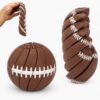 Fidget Ball, 3D Printed Twist and Turn Stress Relief Desk Fidget, Sports Sensory Puzzle for Adults, Office Focus Handheld Accessory (Rugby)
