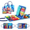 Fidget Blanket for Adults with Dementia, Dementia Activities for Seniors, Alzheimer's Products Multi-Use Busy Sensory Board, Gifts for Him Her Dementia Products for Elderly and Children with Autism